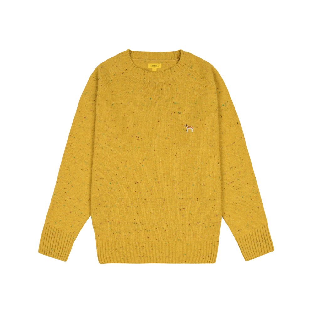 BARRY EMBROIDERY SWEATER [CORN YELLOW]
